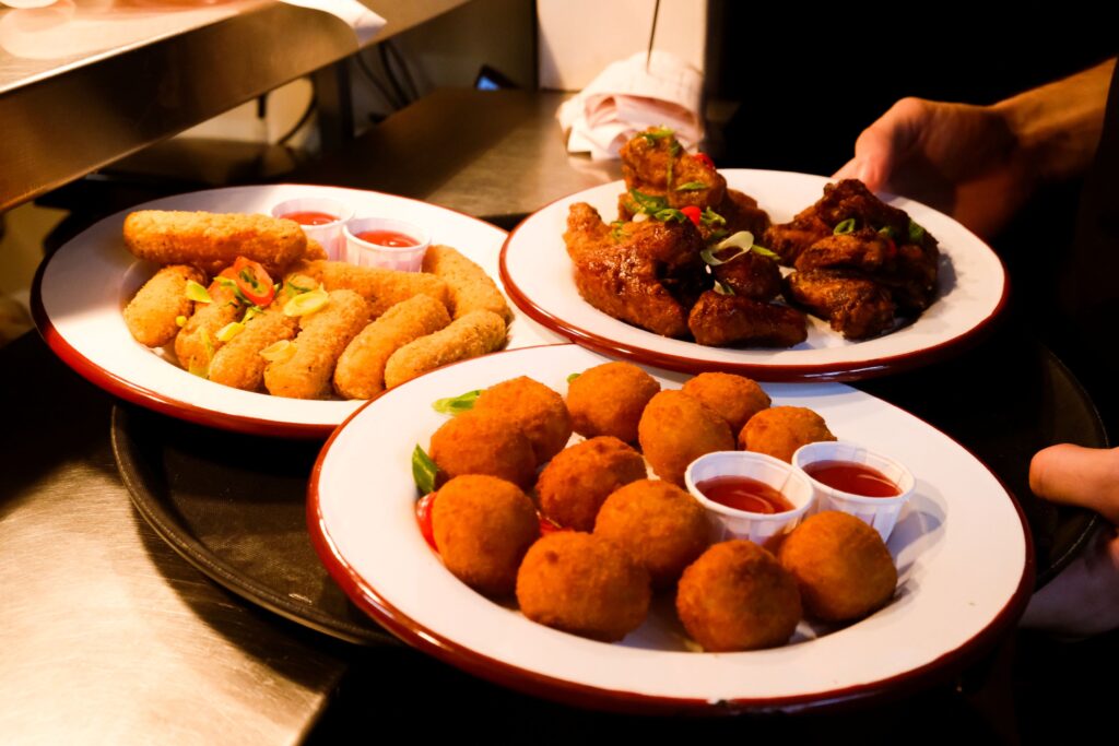 Plates of sides from Jerk Valley